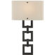 Carlyle 1 Light 11 inch Gilded Brass Cover Sconce Wall Light in Bronze Granite, Square Link